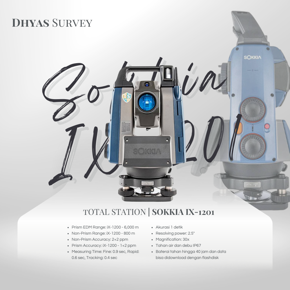 Total Station Robotic Sokkia-IX1201 Total Station Sokkia Laser
