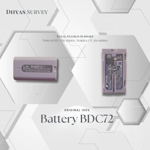Battery Topcon BDC72 Baterai Topcon GM -52 Sokkia IM-52