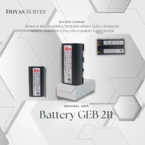 Battery Leica GEB211 Baterai Total Station BUILDER FLEXLINE