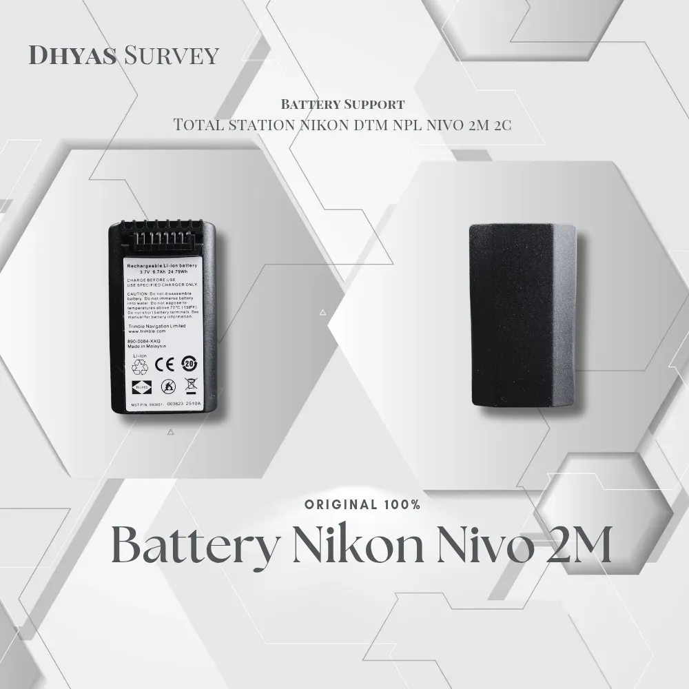 Battery Nikon Nivo 2M 2C Baterai Total Station Nikon Nivo 2M 2C