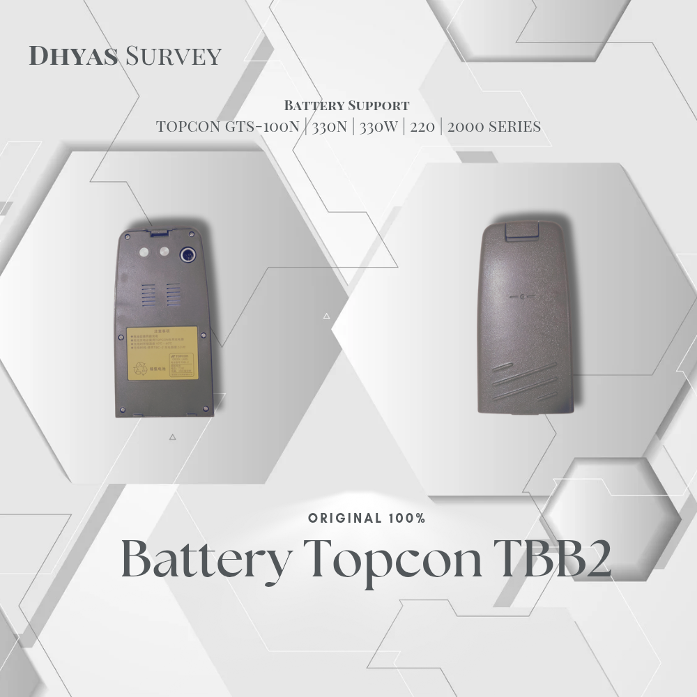 Battery Topcon GTS TBB2 Baterai Total Station OTS 102 GTS 233