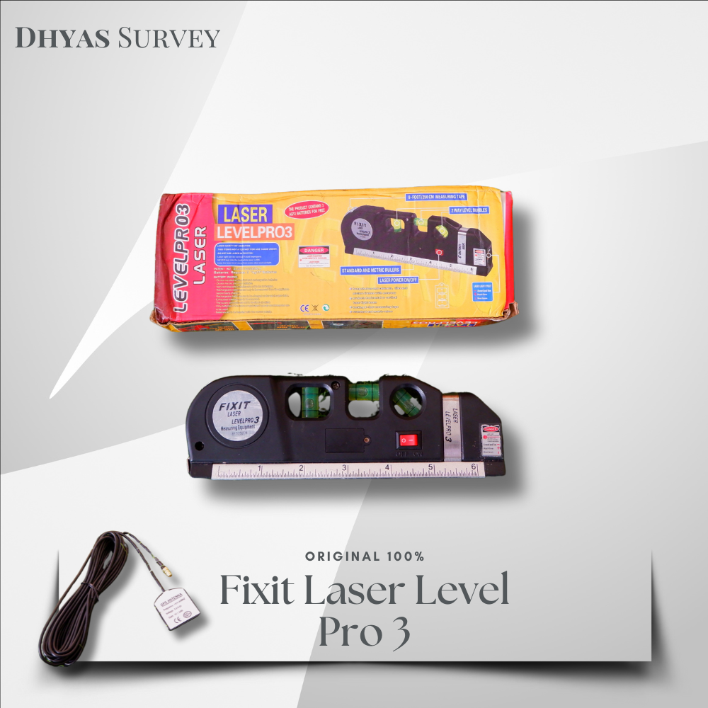 Fixit Laser Level Pro3 Penggaris Laser Tape Aligner Ruler