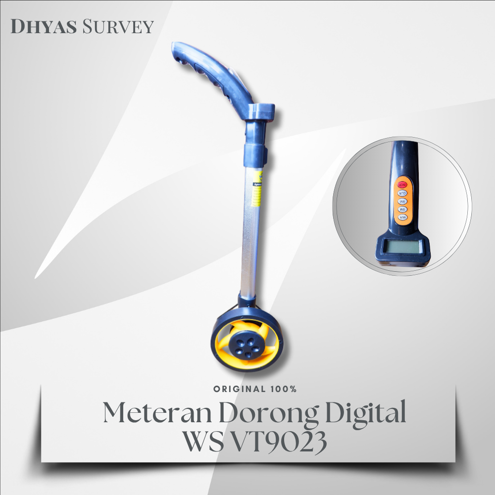 Meteran dorong digital VT9023 Measuring Wheel Digital VT9023