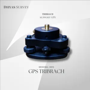 Tribrach Plus Adapter GPS hitam Tribrach GPS Geodetik