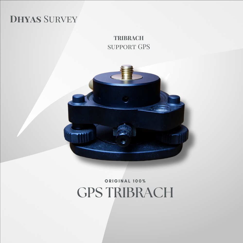 Tribrach Plus Adapter GPS hitam Tribrach GPS Geodetik