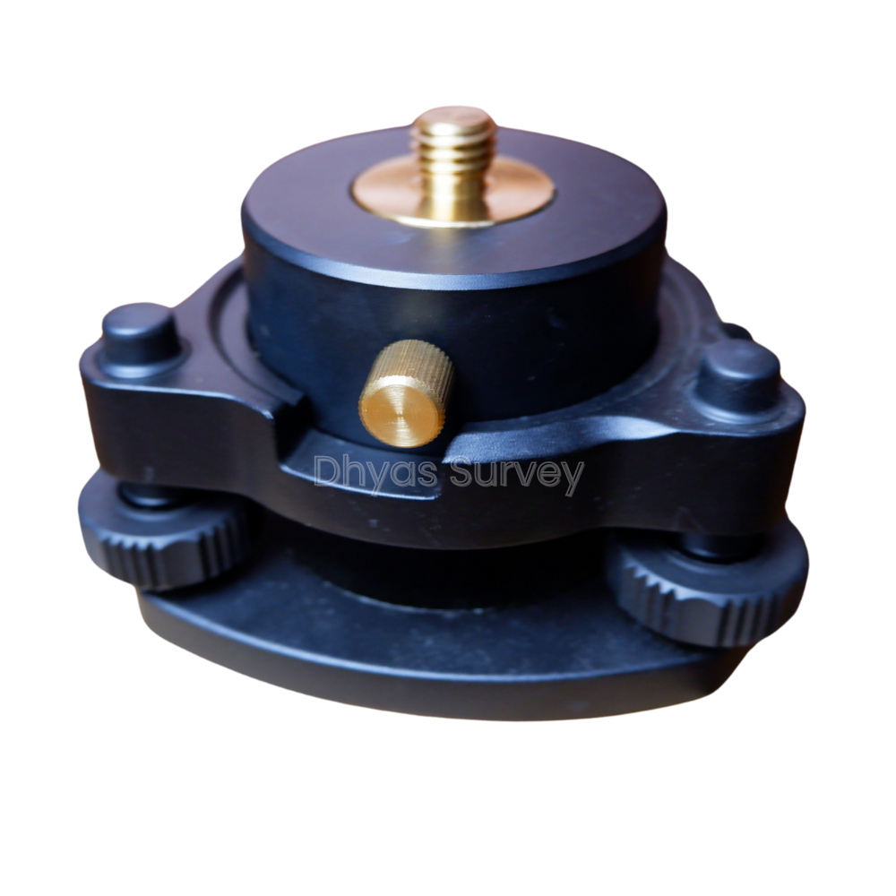Tribrach Plus Adapter GPS hitam Tribrach GPS Geodetik