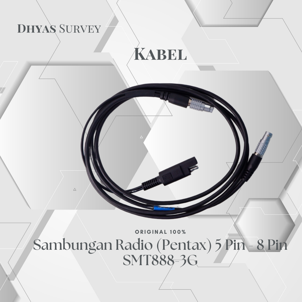 Kabel Sambungan Radio (PENTAX) 5 Pin - 8 Pin SMT888-3G