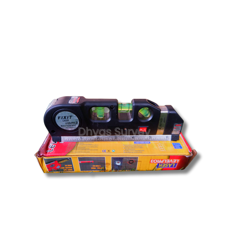 Fixit Laser Level Pro3 Penggaris Laser Tape Aligner Ruler