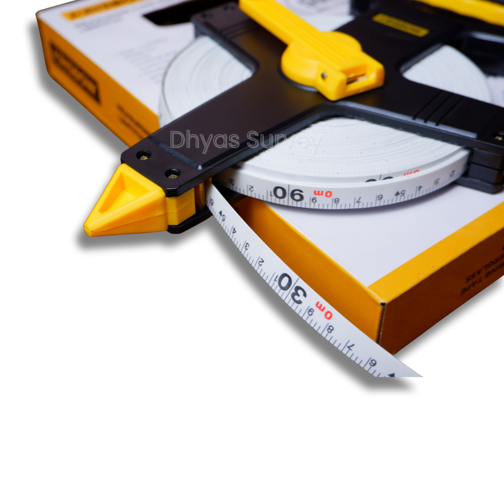 Meteran Fiberglass Krisbow 50m measuring tape fiberglass 50 m