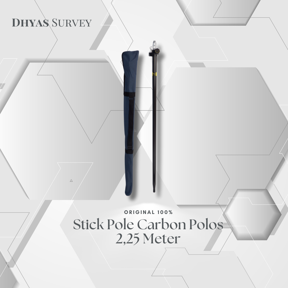 Stick Pole Carbon 2.25m Stick Pole Jalon 2,25 meter Prisma Detail