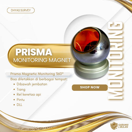 Prisma Monitoring Magnetic 360° Prisma Target Magnetic
