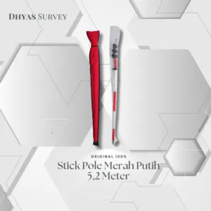 Stick Pole Jalon 5.2m merah putih Stik Pole 5,2 Meter