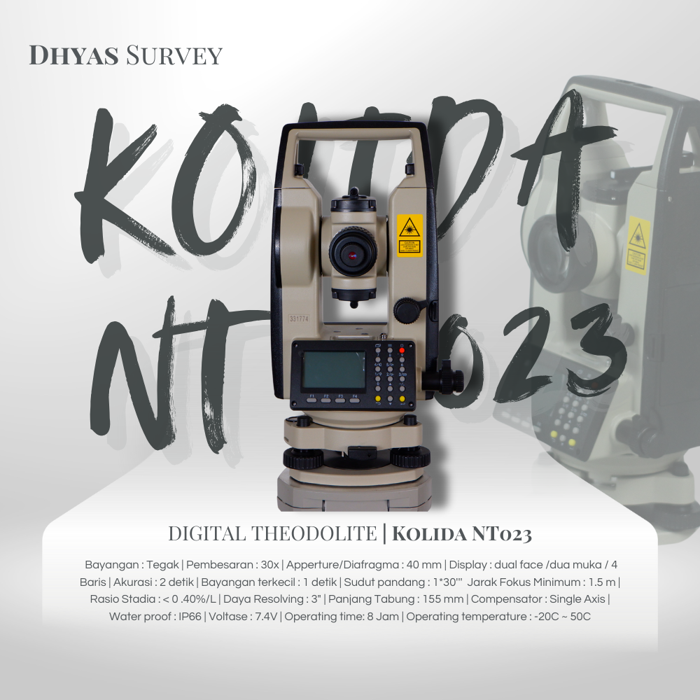 Digital Theodolite Kolida NT023 Theodolite Terbaru Kolida NT 023