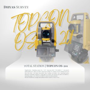 Total Station Topcon OS 201 akurasi sudut 1 detik with TSshield