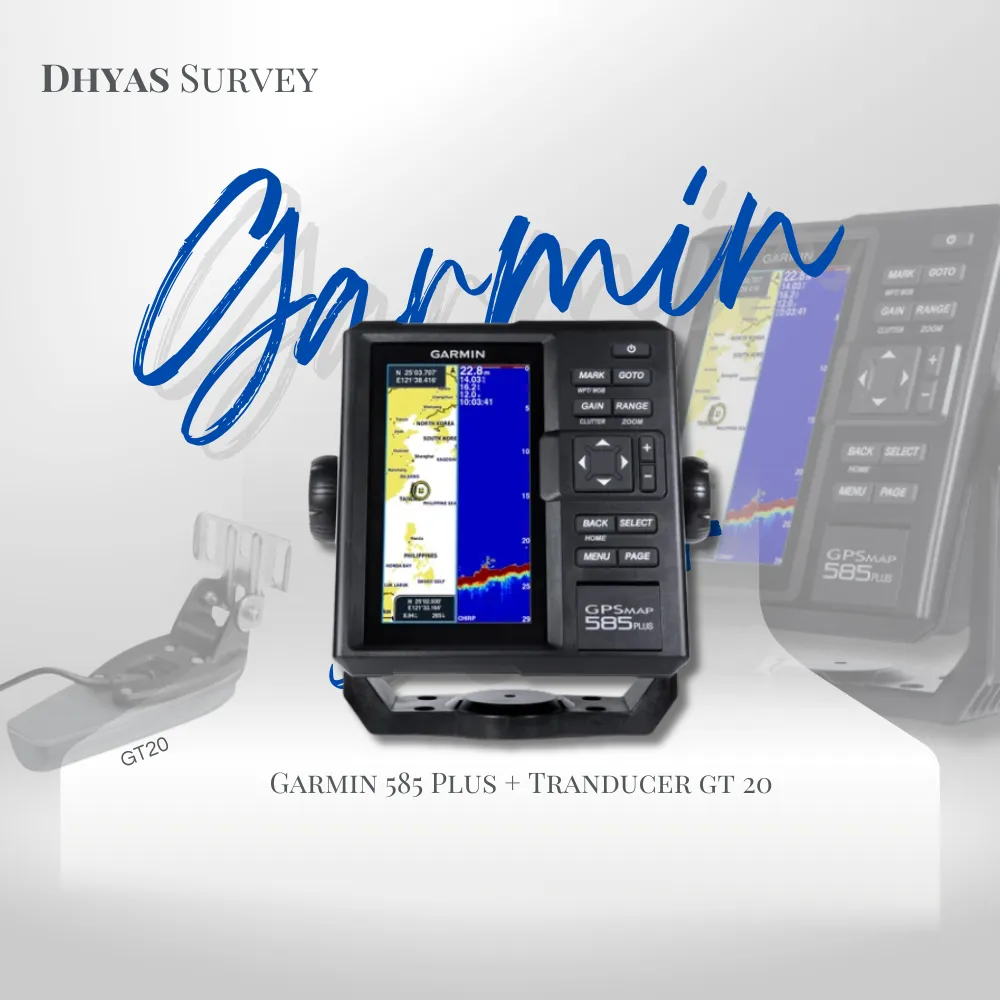 Garmin 585 plus tranducer GT20M TM GPS Fishfinder Fullset